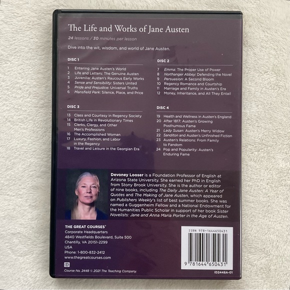 The Great Courses - The Life and Works of Jane Austen DVD Course Guidebook - Picture 3 of 8